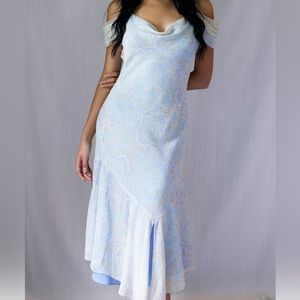 Express Y2K Paisley Silk Blend Dress Size-5/6